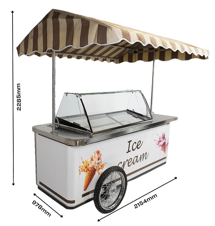 Chariot à glace mobile Rhodos 9x5 litres 354 l Combisteel - vue 3 - Vitrine à Glace pro CHR - Cuistéo