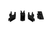 Set 4 clips noir pour vitrine réfrigérée 7487.0170 0175 0180 Combisteel - Accessoires de ventilation professionnel CHR - matériel cuisine pro - Cuistéo
