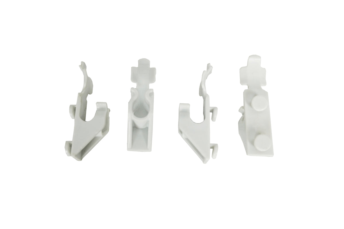 Set 4 clips blanc pour vitrine réfrigérée 7487.0165 Combisteel - Accessoires de ventilation professionnel CHR - matériel cuisine pro - Cuistéo