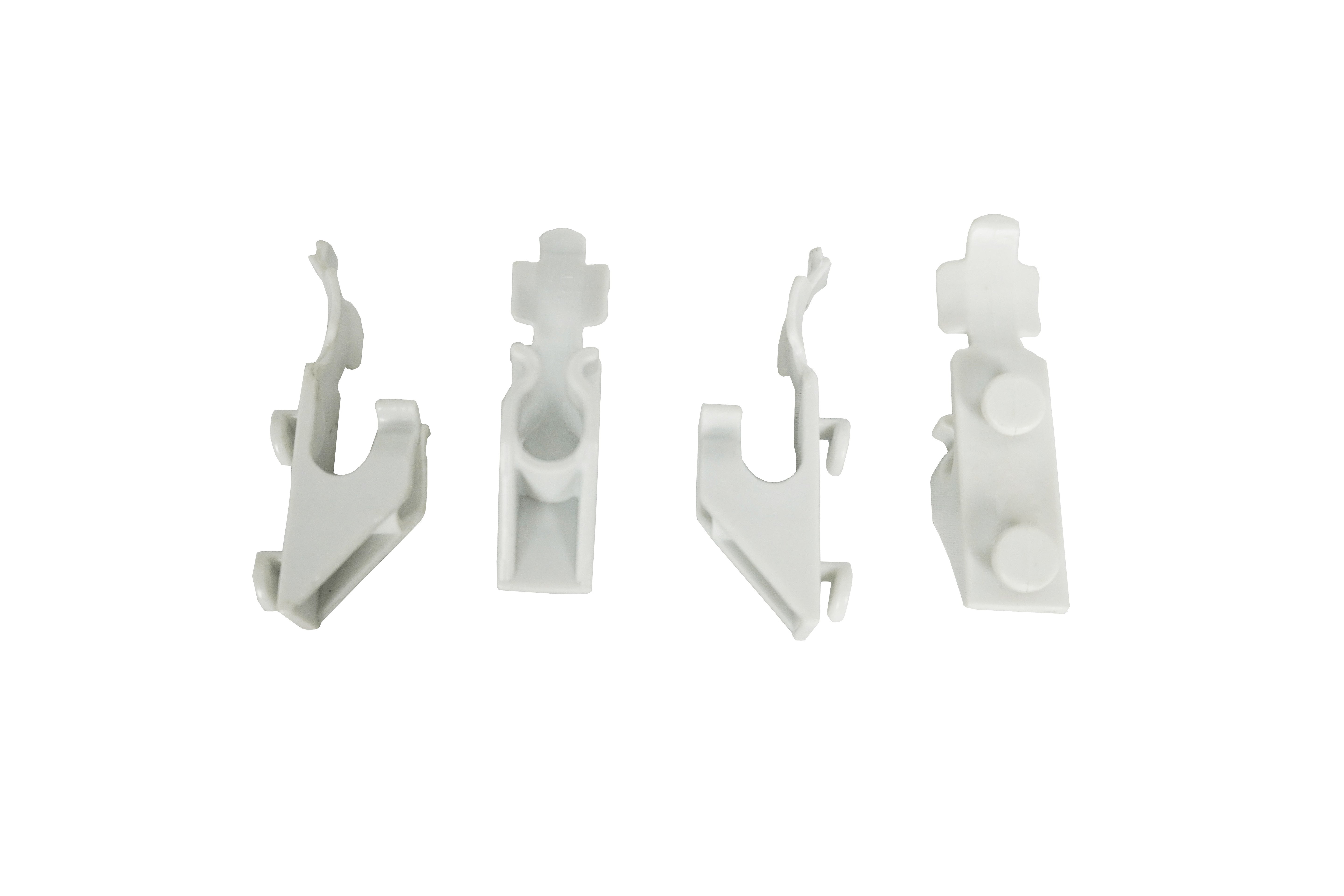 Set 4 clips blanc pour vitrine réfrigérée 7487.0165 Combisteel - Accessoires de ventilation professionnel CHR - matériel cuisine pro - Cuistéo