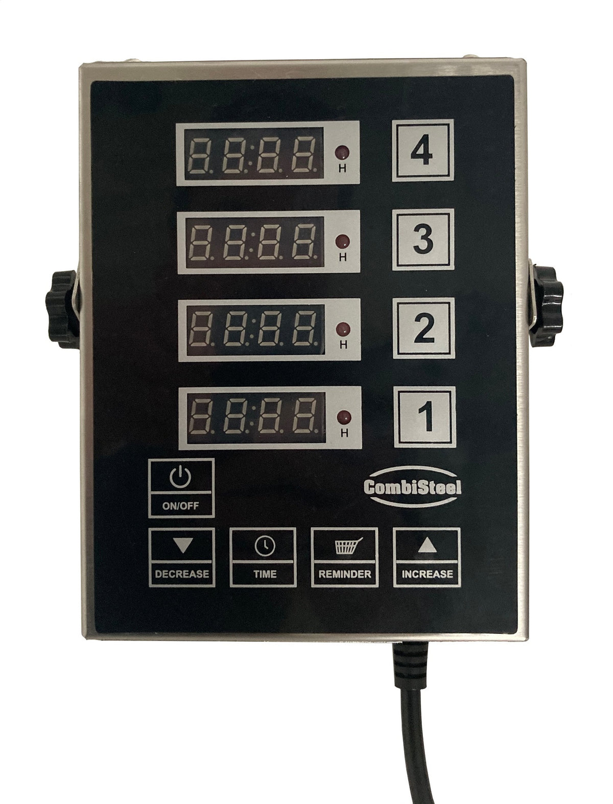 Minuterie de cuisine numérique 4 canaux DKT 4 130x170x36 mm 1.5 watt Combisteel - Thermomètre et Minuteur professionnel CHR - matériel cuisine pro - Cuistéo