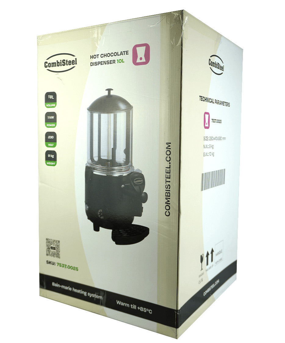 Distributeur de chocolat chaud 10l Couleur noir Combisteel - vue 2 - Chocolatière professionnelle pro CHR - Cuistéo