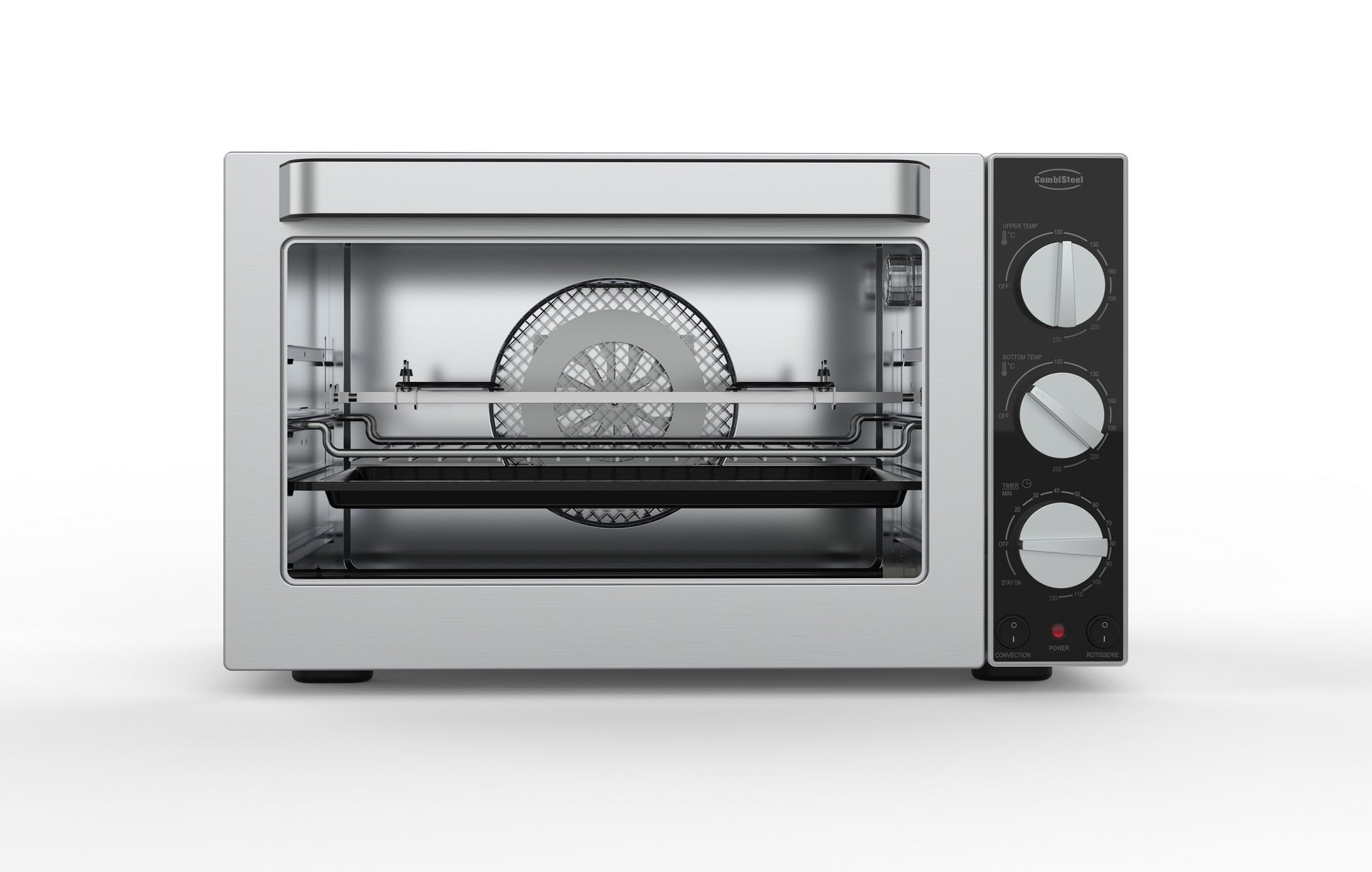 Four à convection électrique Fonction rôtisserie Température +100/+250 42 l Combisteel - Four à convection professionnel CHR - matériel cuisine pro - Cuistéo