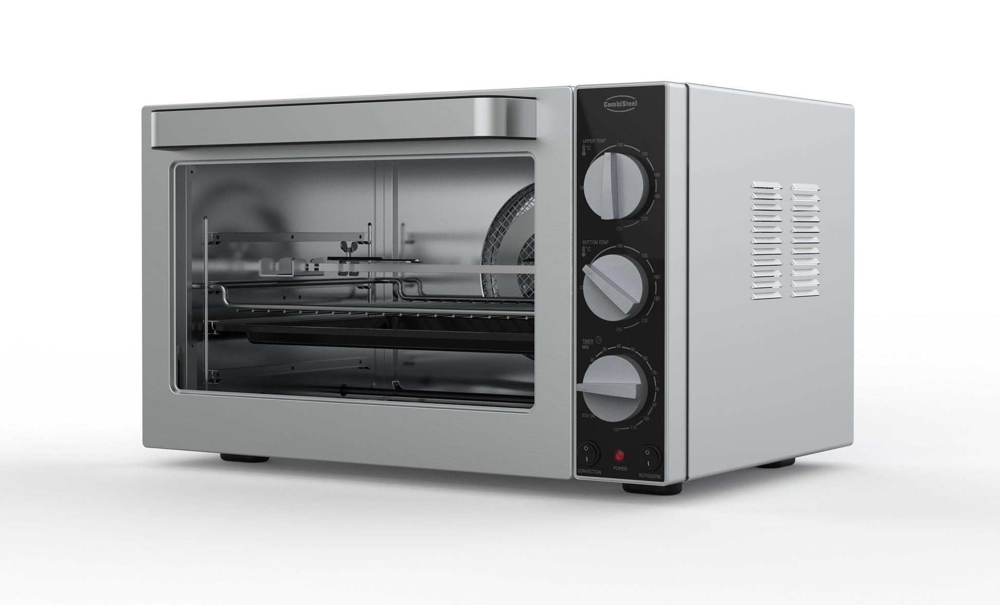 Four à convection électrique Fonction rôtisserie Température +100/+250 42 l Combisteel - vue 2 - Four à convection pro CHR - Cuistéo