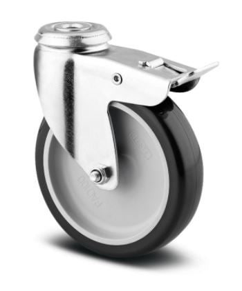 Serie de 4 roues pour chariots débrassage 44x125 mm Combisteel - Accessoires de ventilation professionnel CHR - matériel cuisine pro - Cuistéo