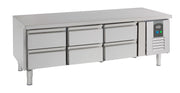 Table réfrigérée positive CHR 6 tiroirs Inox 1600x700x650 mm 0.26 kw 260 l Combisteel - Soubassement Réfrigéré professionnel CHR - matériel cuisine pro - Cuistéo