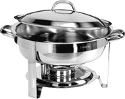 Chauffe-plat - Inox - Rond Ø340mm - 4L - CARLA Saro - Chafing dish professionnel CHR - matériel cuisine pro - Cuistéo