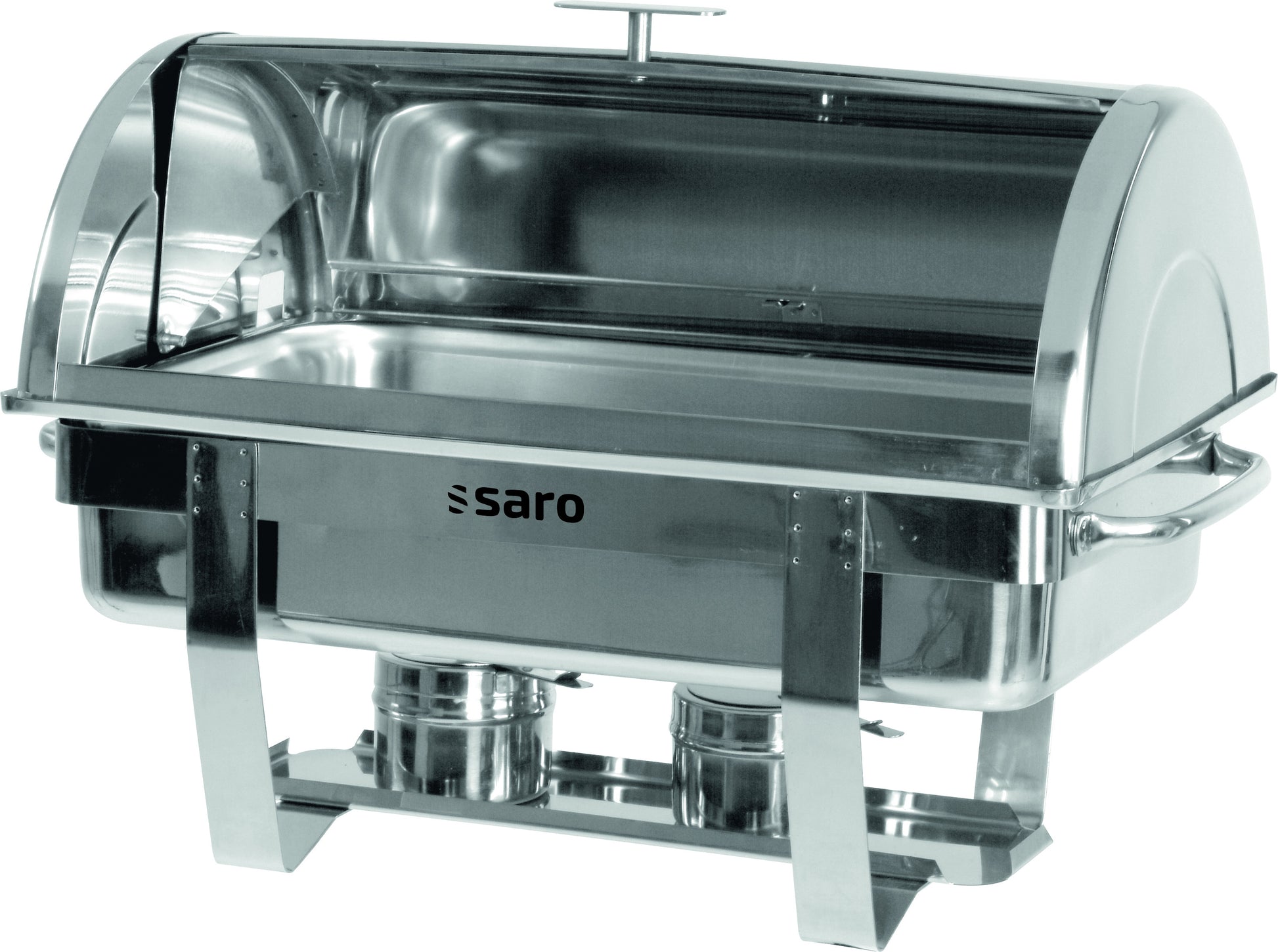 Chafing dish - Inox - GN 1/1 - Couvercle roulant - DENNIS Saro - Chafing dish professionnel CHR - matériel cuisine pro - Cuistéo