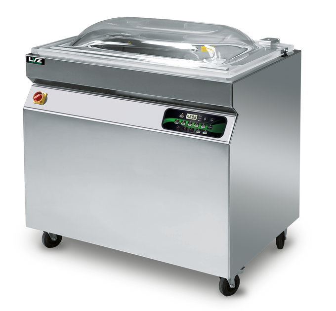 Machine sous vide à cloche sur roues 900 S - pompe 100 m³/h - Lavezzini