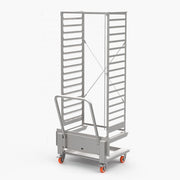 Chariot porte-plaques 16 niveaux 600 x 400 pour four Squero - Support et glissière pour four - Venix