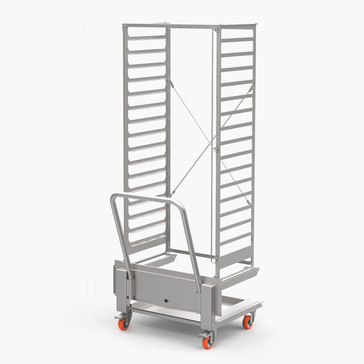 Chariot porte-plaques 16 niveaux 600 x 400 pour four Squero - Support et glissière pour four - Venix