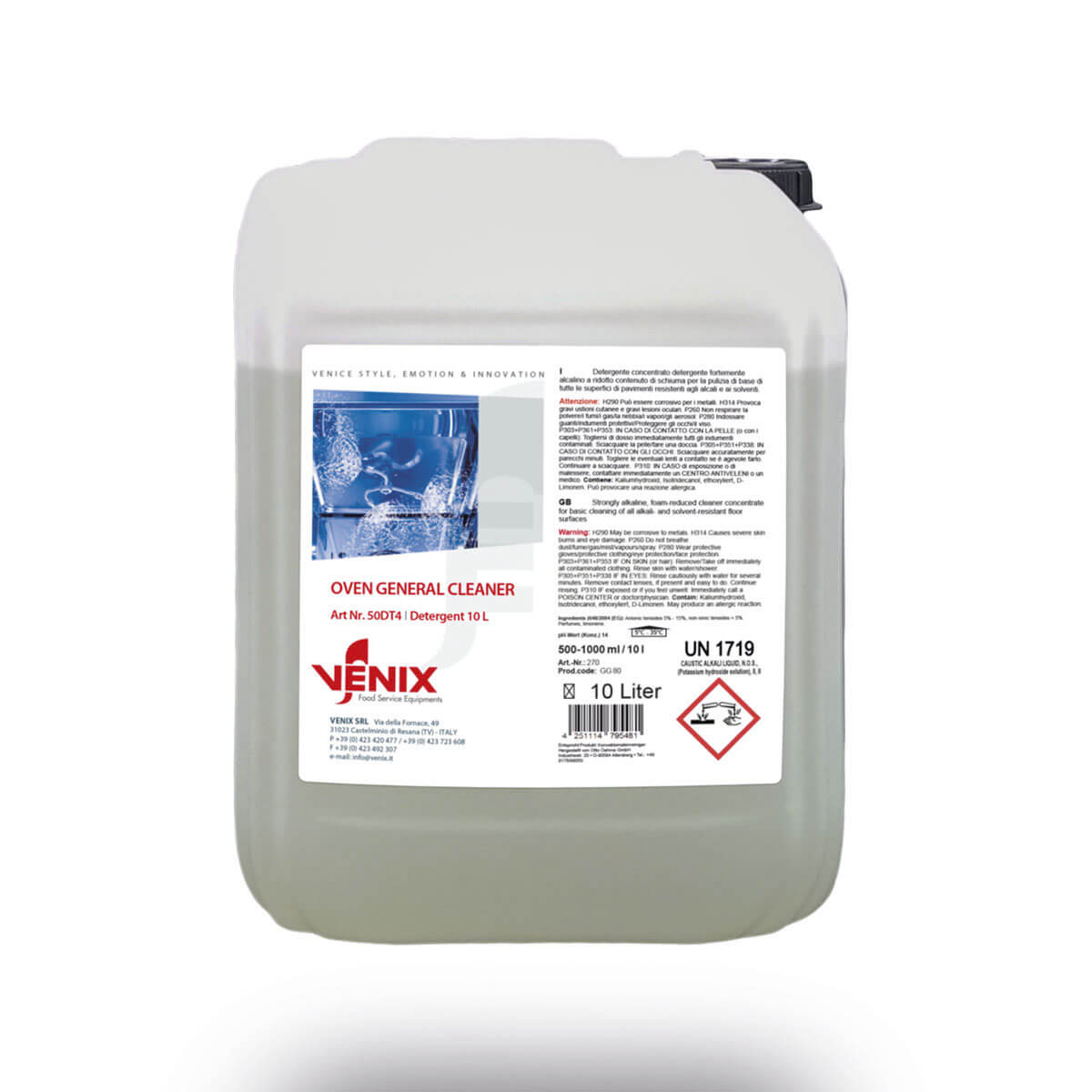 Détergent 10 kg pour four professionnel - Produits détergents - Venix