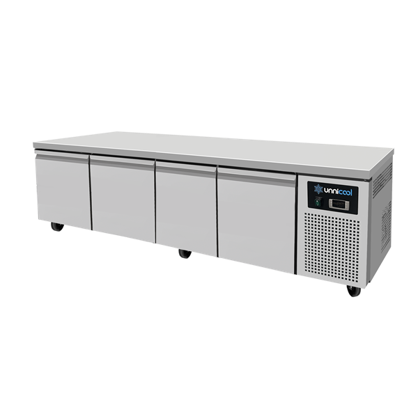Table réfrigérée positive basse 4 tiroirs GN 1/1 - L 2040 x P 700 x H 600 mm - Unninox