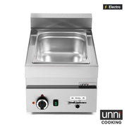 Bain-marie électrique GN 1/1 1,2 kW - L 400 x P 650 x H 300 mm - Unninox