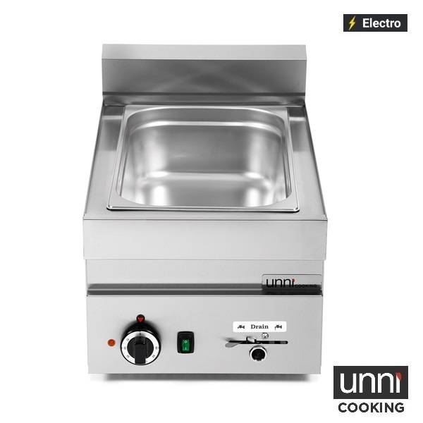 Bain-marie électrique GN 1/1 1,2 kW - L 400 x P 650 x H 300 mm - Unninox