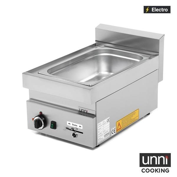 Bain-marie électrique GN 1/1 1,2 kW - L 400 x P 650 x H 300 mm - Unninox