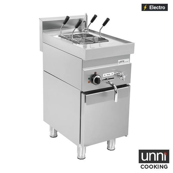 Cuiseur à pâtes électrique 1 cuve 12 L - L 400 x P 650 x H 300 mm - 7 kW 400 V - Unninox