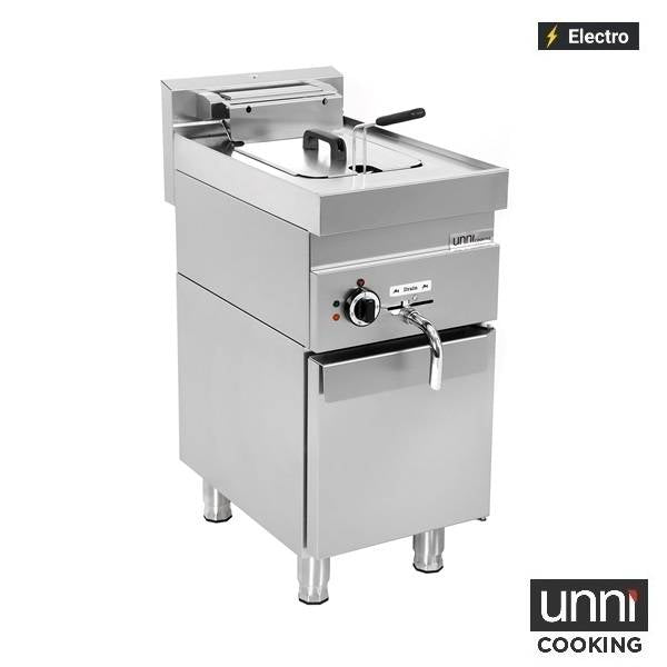 Friteuse électrique 1 cuve 10 L 7,5 kW 400 V - L 400 x P 650 x H 320 mm - Unninox