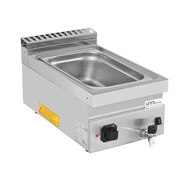 Bain-marie électrique à poser 1 cuve GN 1/1 - L 400 x P 700 x H 300 mm - 1,5 kW 230 V - Unninox
