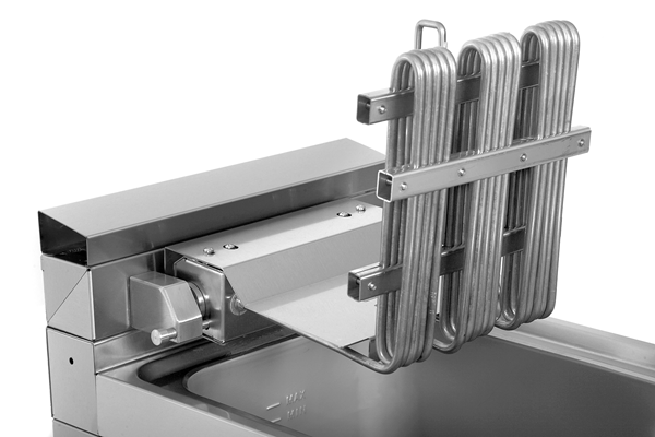 Friteuse électrique sur meuble 1 cuve 10 L - L 400 x P 700 x H 850/900 mm - 9 kW 400 V - Unninox