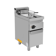 Friteuse électrique sur meuble 1 cuve 10 L - L 400 x P 700 x H 850/900 mm - 9 kW 400 V - Unninox