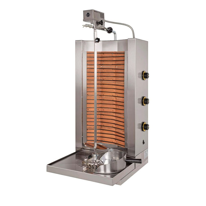 Döner kebab électrique à résistances - broche 815 mm - 9 kW - ED3 - SER GAS - vue 1