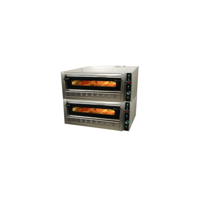 Four à pizza gaz 2 chambres - chambre 2 x 1050 x 700 x 170 mm - FG105D - SER GAS - vue 1