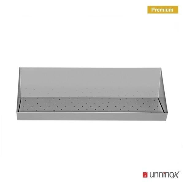 Bac à frites inox avec tamis d'égouttage intégré - L 900 x P 300 x H 200 mm - Unninox