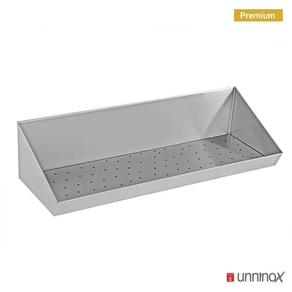 Bac à frites inox avec tamis d'égouttage intégré - L 1000 x P 300 x H 200 mm - Unninox