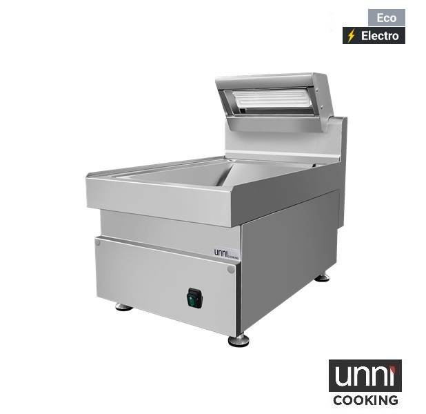 Chauffe-frites électrique 0,75 kW GN 1/1 - L 400 x P 650 x H 595 mm - Unninox