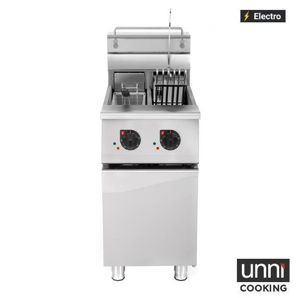 Friteuse électrique 2 x 12,5 L - 18 kW 400 V - L 420 x P 832 x H 850 mm - Unninox