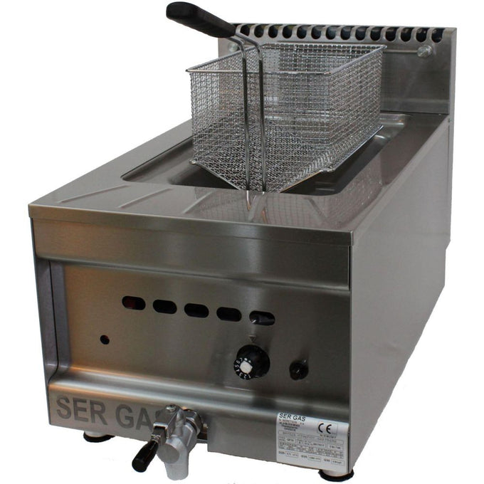 Friteuse gaz à poser 1 cuve 10 L - GF10 - SER GAS - vue 1