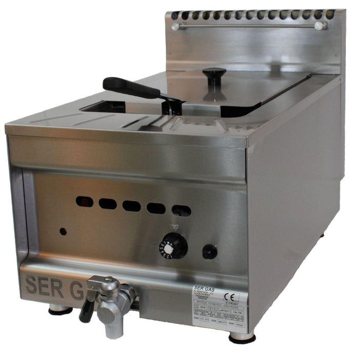 Friteuse gaz à poser 1 cuve 10 L - GF10 - SER GAS - vue 2