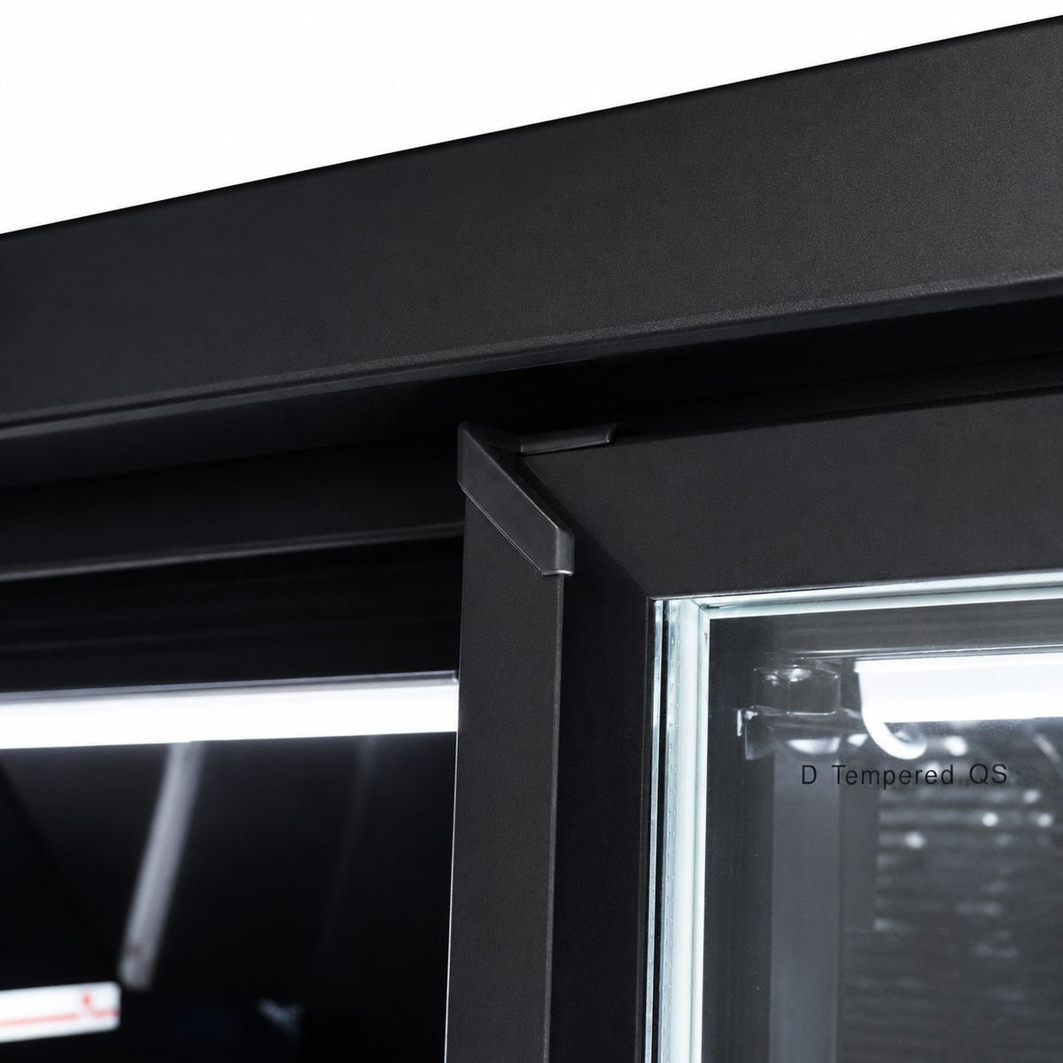 Congélateur 4 portes vitrées noir JDE-2025F BL - L 2550 x P 760 x H 2003 mm - Combisteel