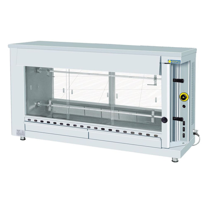 Rôtissoire gaz 2 broches 14 poulets - 9 kW gaz - KG2 - SER GAS - vue 1