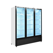 Armoire à boissons vitrée 3 portes - 1200 L - 0 à +10 °C - L 1680 x P 590 x H 1995 mm - Unninox