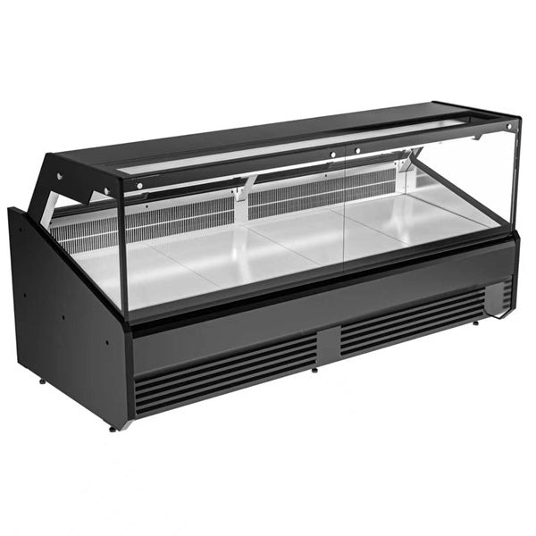Vitrine réfrigérée viande statique 2,5 kW - L 2580 x P 1150 x H 1228 mm - Unninox
