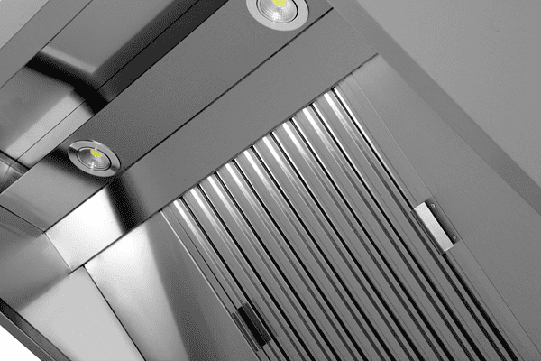 Hotte caisson inox - L 1000 x P 950 x H 400 mm - Unninox
