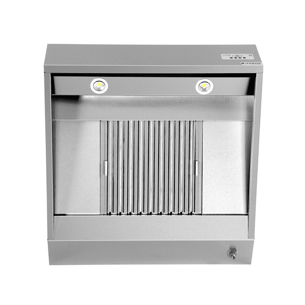 Hotte murale inox - L 1000 x P 950 x H 400 mm - Unninox