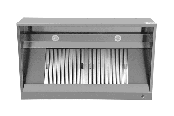Hotte caisson inox - L 1200 x P 950 x H 400 mm - Unninox