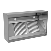 Hotte caisson inox - L 1200 x P 950 x H 400 mm - Unninox
