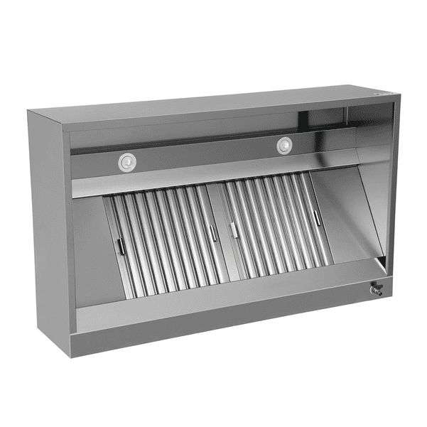 Hotte caisson inox - L 1200 x P 950 x H 400 mm - Unninox