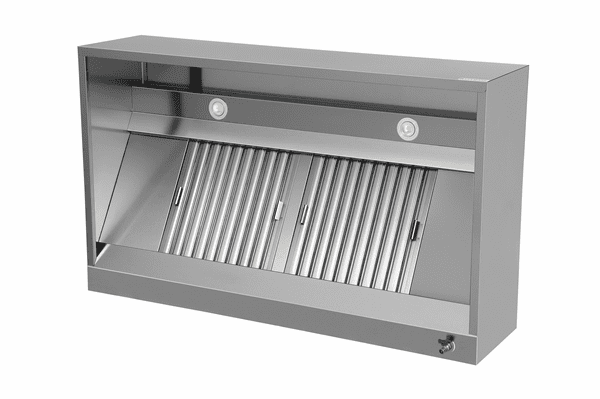 Hotte caisson inox - L 1200 x P 950 x H 400 mm - Unninox