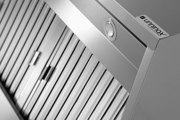 Hotte caisson inox - L 1200 x P 950 x H 400 mm - Unninox