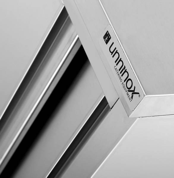 Meuble plonge inox avec emplacement lave-vaisselle - 2 bacs à gauche - L 1800 x P 700 x H 850 mm - Unninox