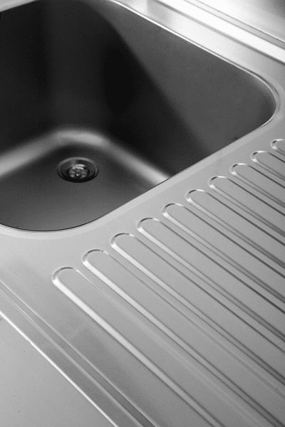 Meuble plonge inox avec emplacement lave-vaisselle - 1 bac à gauche - L 1200 x P 700 x H 850 mm - Unninox