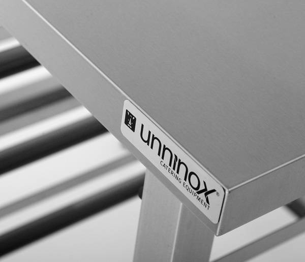 Support inox pour four mixte 8 niveaux GN 1/1 - L 900 x P 800 x H 900 mm - Unninox