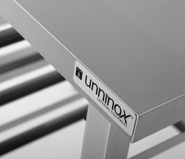 Support inox pour four mixte 8 niveaux GN 1/1 - L 900 x P 800 x H 700 mm - Unninox