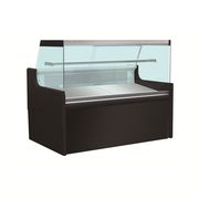Vitrine réfrigérée viande vitrage droit 1 étagère 140 L - L 1580 x P 975 x H 1285 mm - Unninox