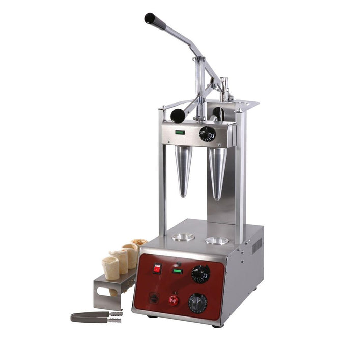 Mouleuse électrique pour pizzas cônes 2 postes - 1,6 kW - PC2 - SER GAS - vue 1